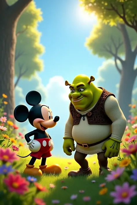 Disney and DreamWorks characters meeting 