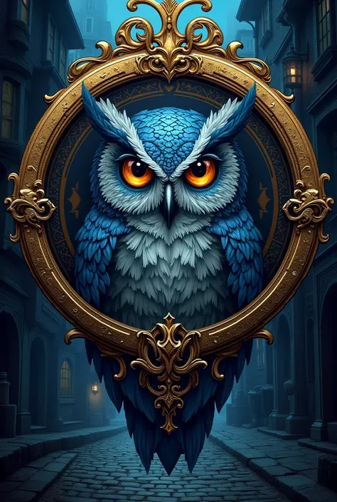 Create a medieval fantasy insignia for a guild of investigators in the city of Waterdeep in Faerum. 