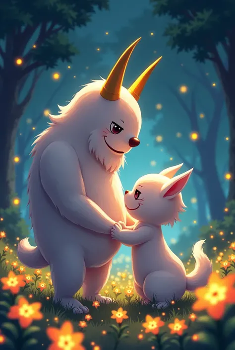 Create an animated illustration of the Undertale characters,Asgore and Toriel romantic,that are as similar as possible to the game are anthropomorphic goats created in a video game called undertale