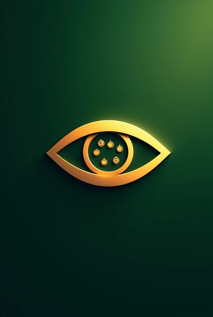 Make a basic eye logo with a touch of money 