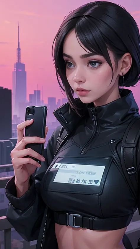 ((beautiful girl with cell phone in hand)) 4K  8K:: realisitic::4ciberpunk::1 --v 4 --quality 2  