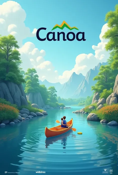 create the visual identity for a website called canoa