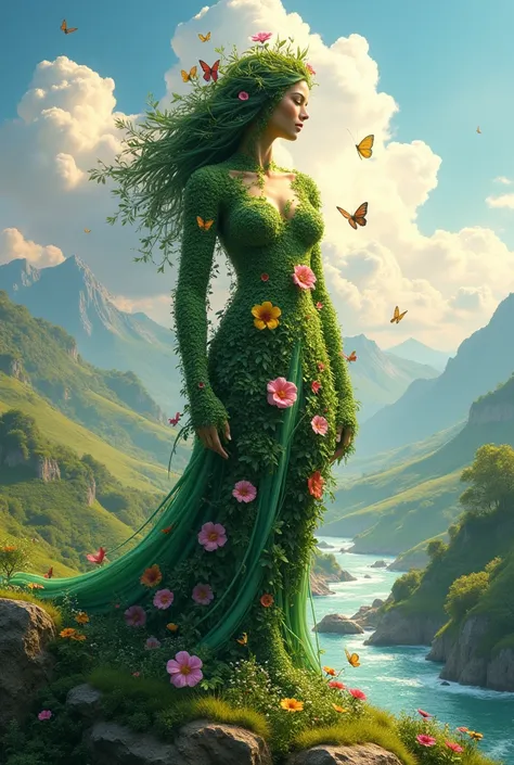 The earth as a goddess 
