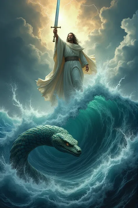 that day, the LORD will punish with his sword— his fierce, great and powerful sword— Leviathan the gliding serpent, Leviathan the coiling serpent; he will slay the monster of the sea.