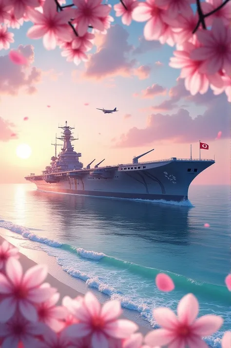 Yamato Class IJN Shinano Aircraft Carrier Sakura Empire faction. shinano:dreamy white sands VARIOUS IMAGES 