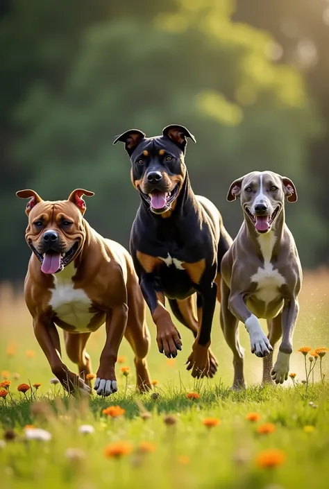 Photo of muscular dogs