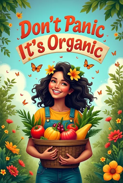 Poster about "dont panic, its organic"