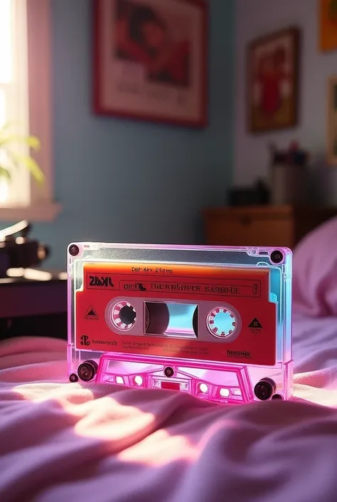 Colored cassette tape 
