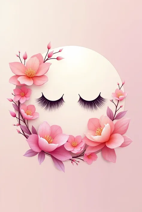 A nice and creative logo for my eyelash serum business called Lash Bloom