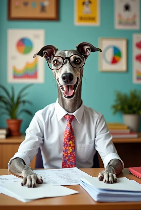 Greyhound dog as a more lively accountant making decisions 