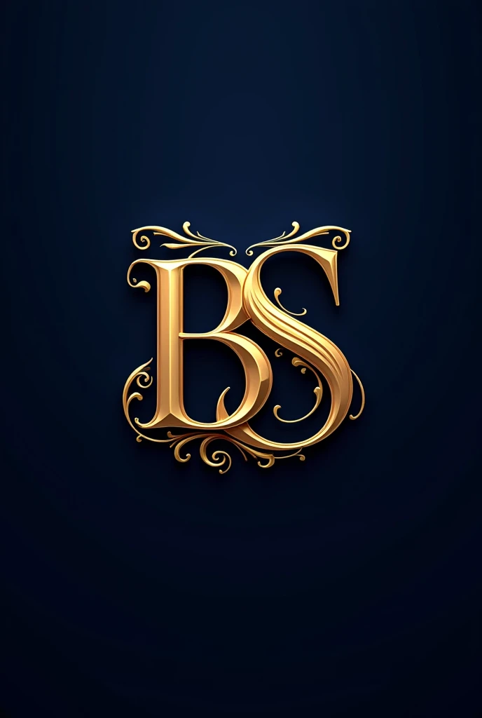 BS initials logo with luxurious style
