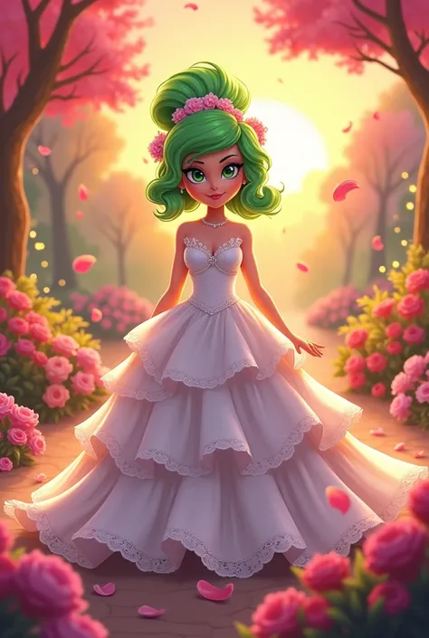 Bibi from brawl stars with wedding dress