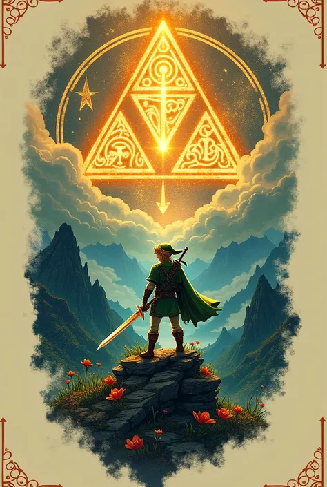 The legend of zelda tattoo desing
