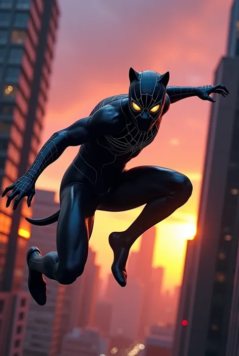 Black panther plus spider man 