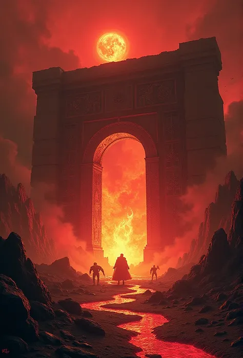 , hellscape, bottom of hell, Hell&#39;s final battle, apocalyptic landscape!!!!!, mustafar, hell ruins, ! apocalyptic landscape!!, Superb D & DA Dark Sun Art, gate to hell, gate to hell, World of Warcraft concept art, Rescue from the underworld!!!!!!