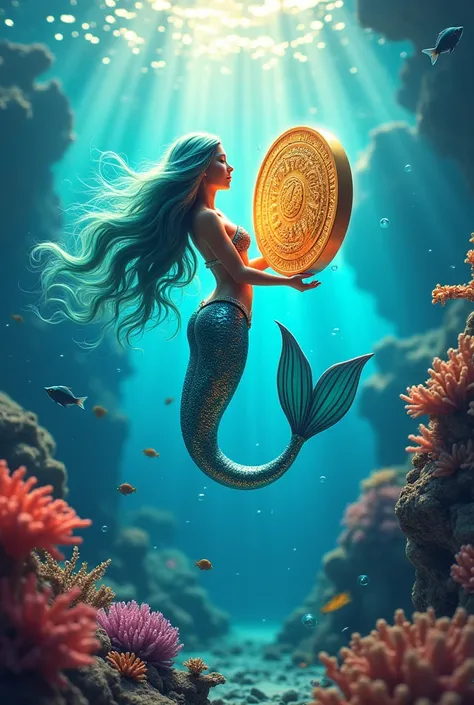 Phaver social token playing with mermaid