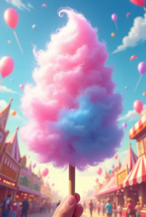 Cotton candy illustration