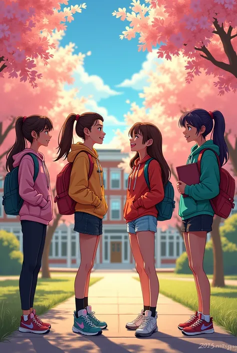 High school girls