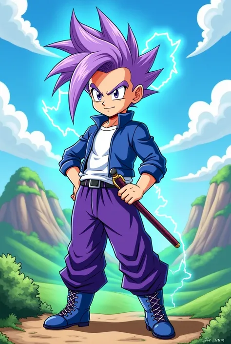 Make Trunks Vegeta&#39;s son in Cartoon style