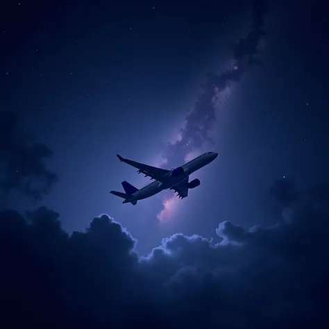 flying the sky, starlit night, shimmering stardust, dramatic lighting, deep blue and purple tones, (best quality,4k,8k,highres,masterpiece:1.2),ultra-detailed,(realistic,photorealistic,photo-realistic:1.37),cinematic composition, dramatic chiaroscuro light...