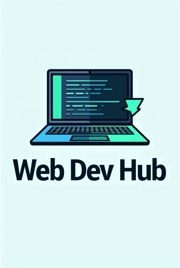 create a logo for a web development page without background 