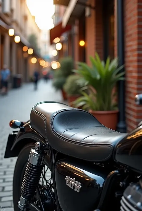 I want to design a seat for a café racer style motorcycle, I want the seat to be comfortable for two people