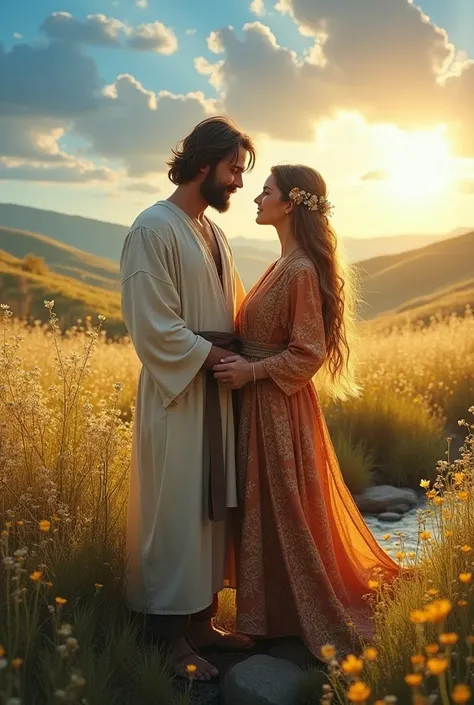 Isaac and Rebecca from the Bible