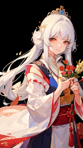 male　beard　Young man standing with upper body visible.　　painter，uncle　Background white　Transparent background A beautiful woman with a smile is wearing a generous amount of fabric、Appearing before you。 She looked just like Princess Otohime who lived in Ryu...