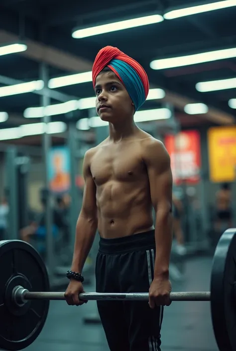 Sardar boy in the gym