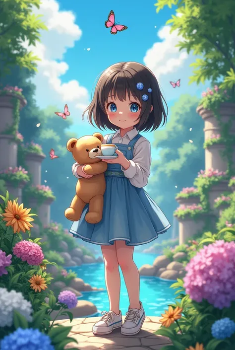 Is a girl with a quiet personality, sneaking, crazy. 
Like blueberries, teddy bears, Cute, Tea drinking, quiet, listen to hydrangea music, free. Hate being called short. 
About 1m60 tall. 
Có năng lực free ( allowed to do whatever you want ).
 Mental disor...