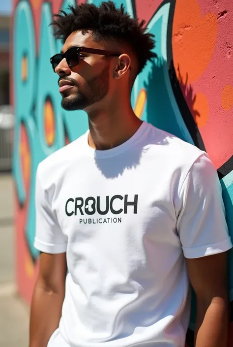 Its a white t-shirt the brand name crouch Publication