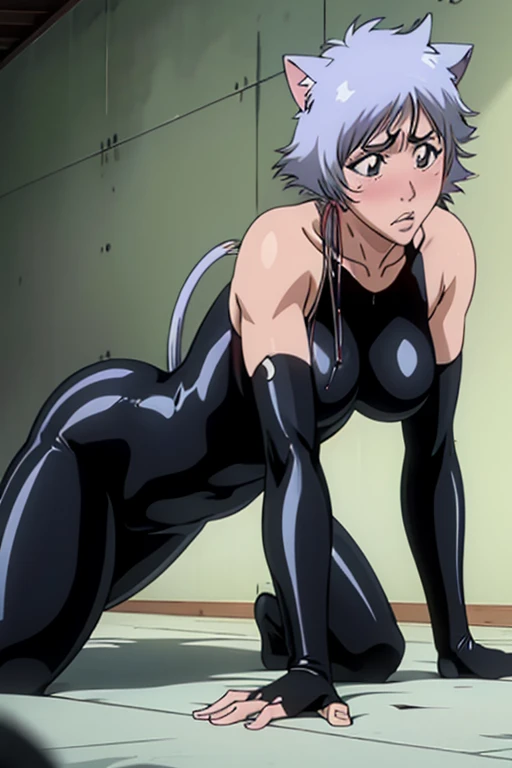 your breasts are too big,look here,subjective, catsuit,rubber suit, crawl on all fours,from right in front ,masterpieceaccurate,...