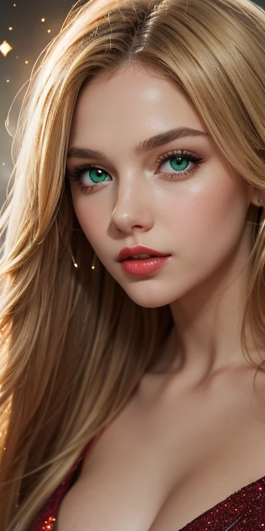 (best quality,8 k,a high resolution,masterpiece:1.2)，digital artwork，full length, young woman，gentle face，tender eyes, blonde ha...