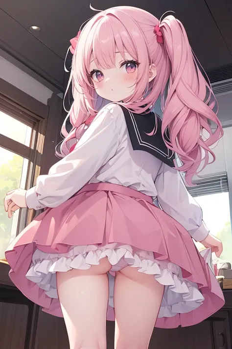 kindergarten child ,underwear, up to skirts, show off underwear,kindergarten child enjoy up to skirts, show off pauty, blush, kindergarten child blush skirts lift, panty shot, kindergarten child skirts,  lolita, all fours, back shot