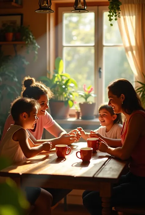 GOOD MORNING TO MY FAMILY WITH A GOOD COLOMBIAN COFFEE AND THE BRIGHT SUN SHARING WITH MY FAMILY 