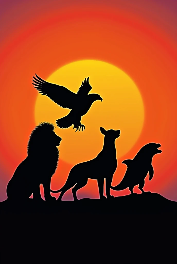 Animal silhouettes