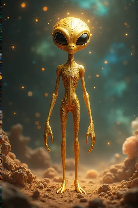 A golden alien