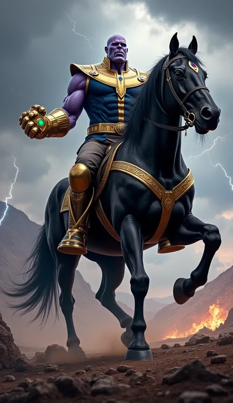 Thanos on horseback