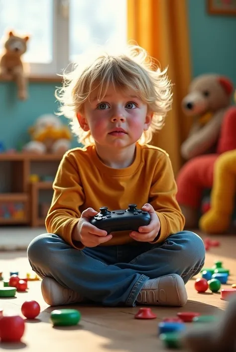 A child crying because he lost a game