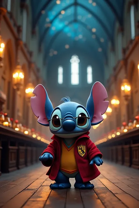 elementos de harry potter con stitch de harry potter