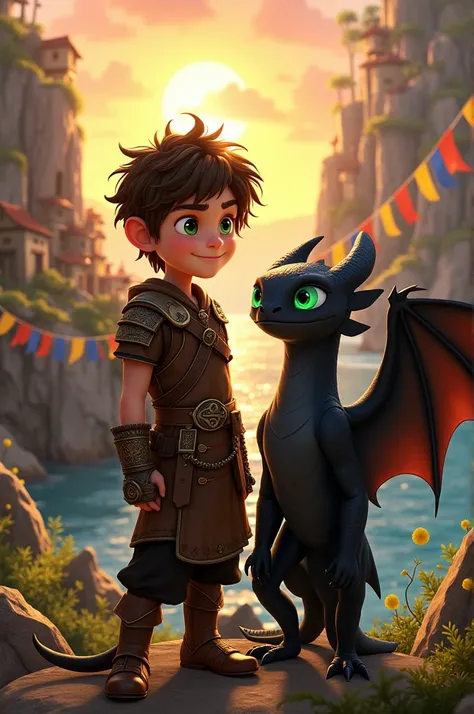 Create what it would be like "hiccup" from the movie how to train your dragon if it were real