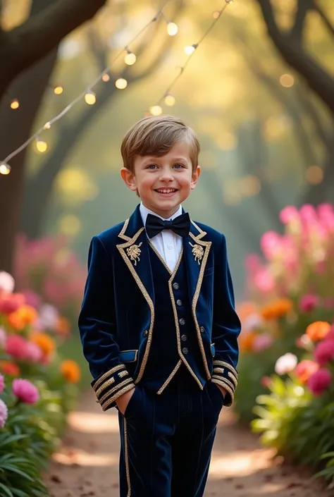 A boys with beautiful dress up