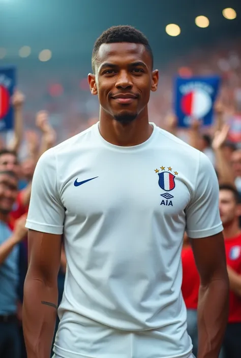 Kylian mbappe standing Hd image wearing white tshirt 