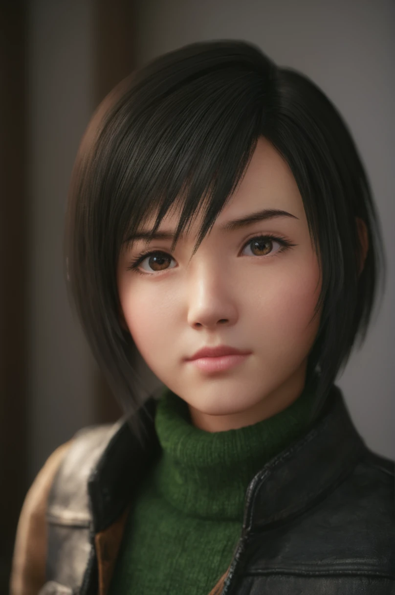 (yuffie_kisaragi),((a girl)),(16yo:1.3),hyperrealistic portrait,((Cowboy Shot)),sharp focus, depth of field ,blur background, bokeh ,Cinematic lighting,detailed face,(photo realistic,perfect anatomy:1.3),(hyper detailed, masterpiece:1.2), best quality,RAW ...