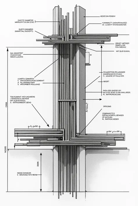 The assistant engineer requested detailed information on the size of reinforcement bars used and how they were installed for structural design review.