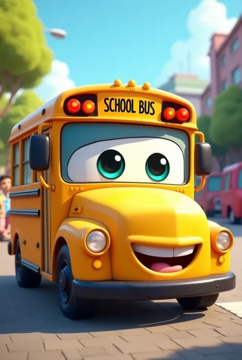 School bus with clear face 