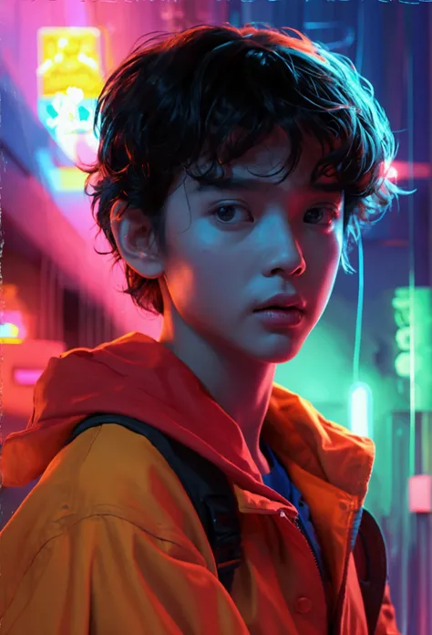 Genre image from the movie stranger things With the lighting and color of the style picture from the movie​ stranger​ things Typical of the split in Thailand in the 90s Provincial Location​ There are Thai actors in Thailand.Thai Edition, Thai People Show A...