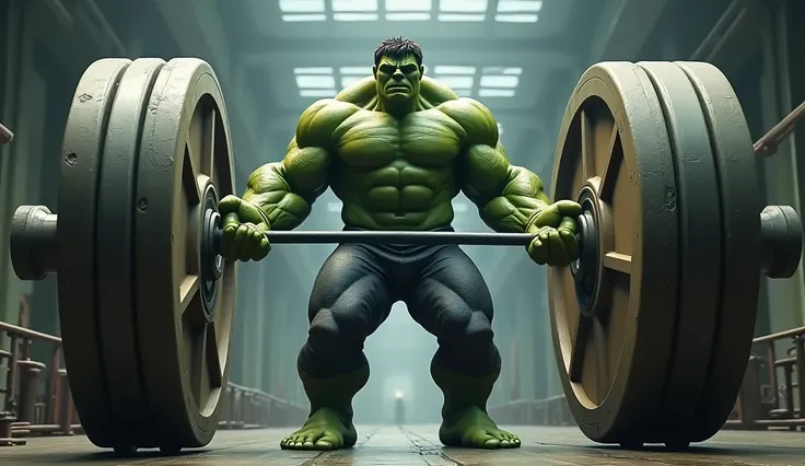 do the Hulk lifting a 100000000000000000000000 kilo gym weight 