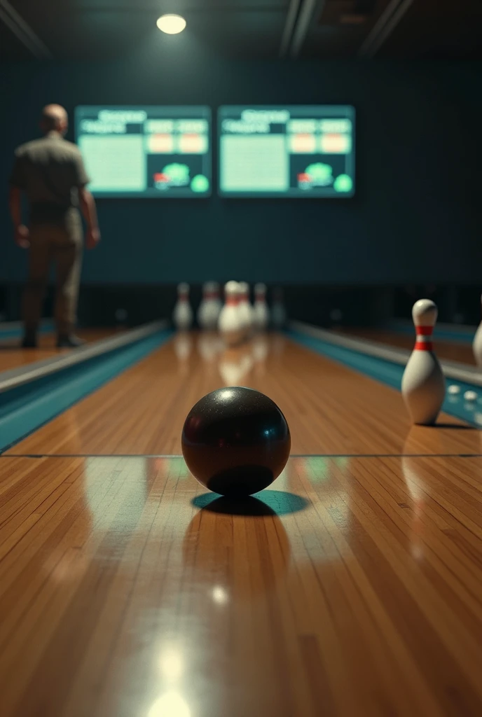 bowling 3 pins fell down 