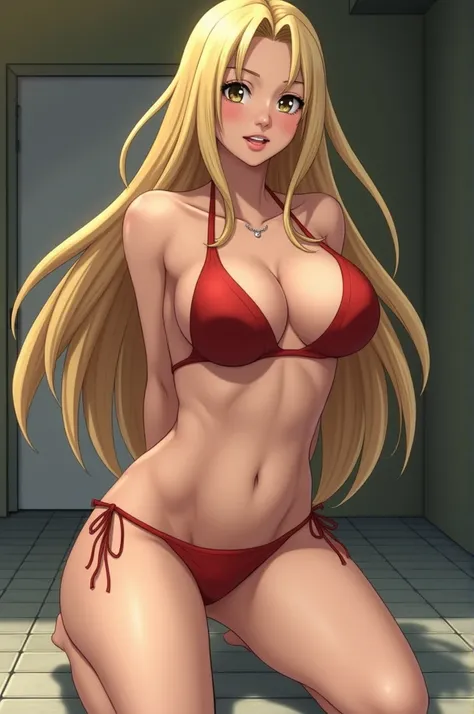 Naked tsunade suking my dick with a lot of cum